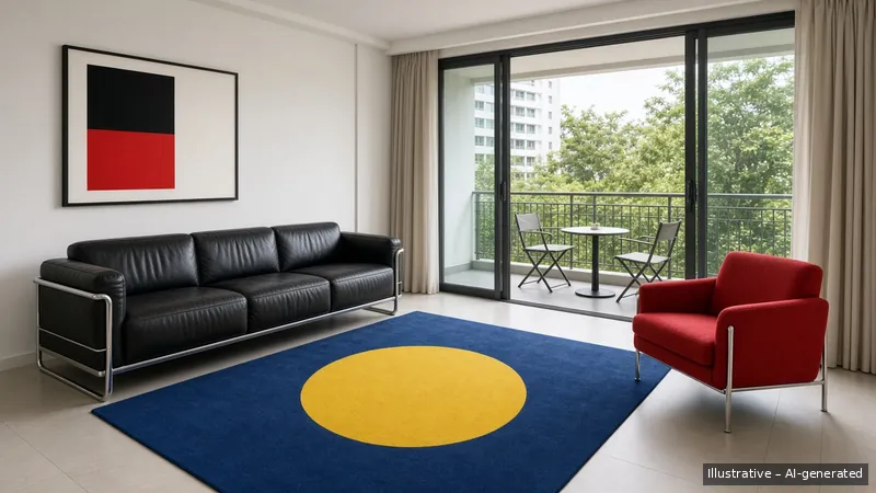 Living and balcony — Bauhaus Primary, Condo (illustrative)