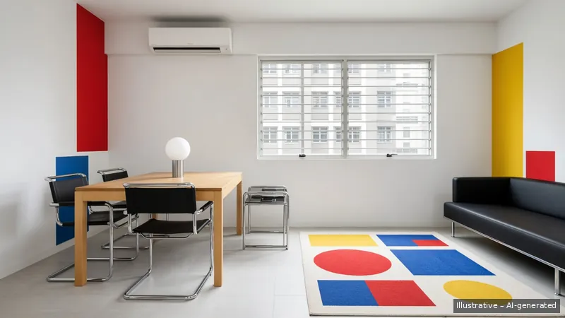 Living and dining — Bauhaus Primary (illustrative)