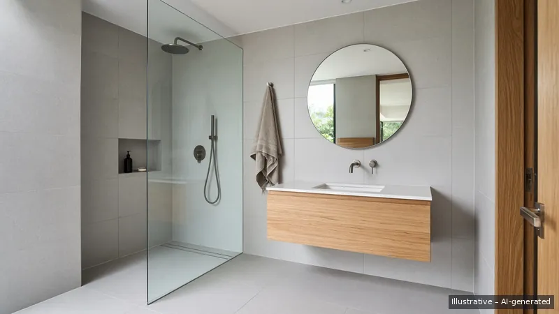 Bathroom — Clean Line, Condo (illustrative)