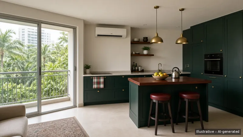 Kitchen island — Ivy Preppy, Condo (illustrative)