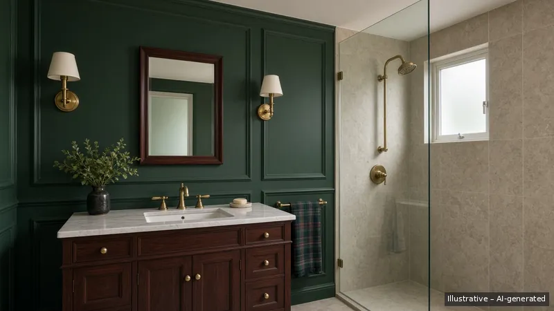 Master bath — Ivy Preppy, Condo (illustrative)