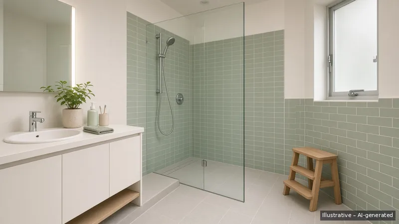 Bathroom — Kids-Friendly Family, HDB 4-room (illustrative)