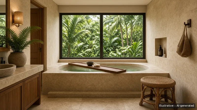 Master bath — Rattan Resort, Condo (illustrative)