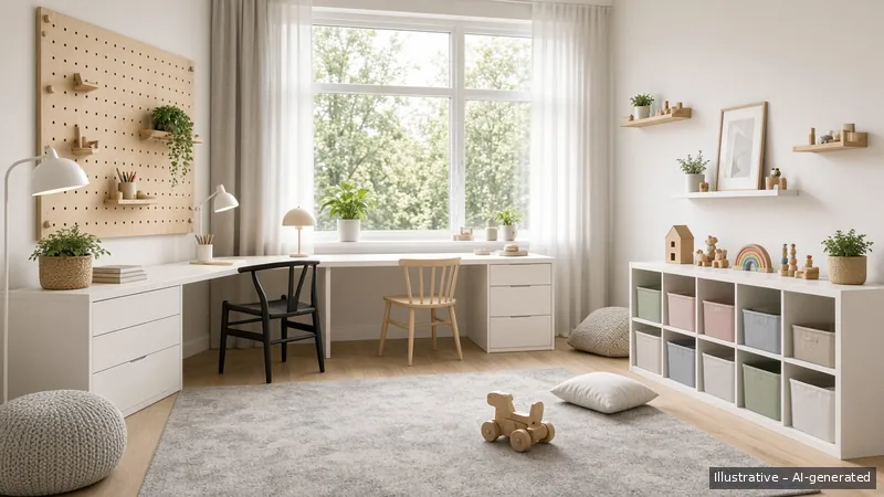 Family room — Scandi Bright, HDB 5-room (illustrative)
