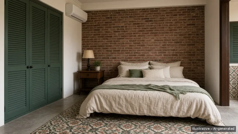 Bedroom — Shophouse Revival, HDB 3-room (illustrative)