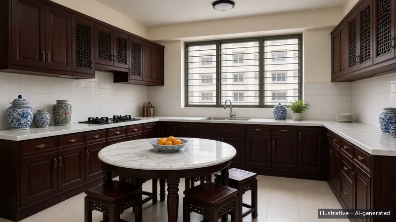 Kitchen and dining — Straits Chinese Rosewood (illustrative)