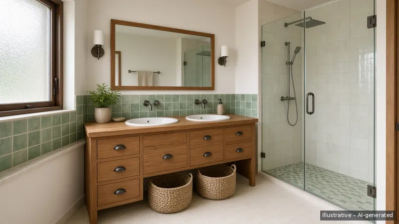 Master bath — Thai Teak Lanna, Condo (illustrative)
