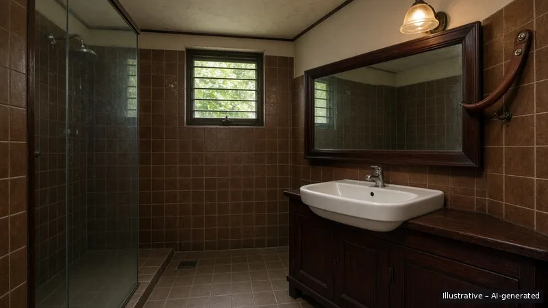 Bathroom — Tokyo Kissaten, HDB 4-room (illustrative)